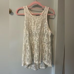 Express lace beach coverup/tank